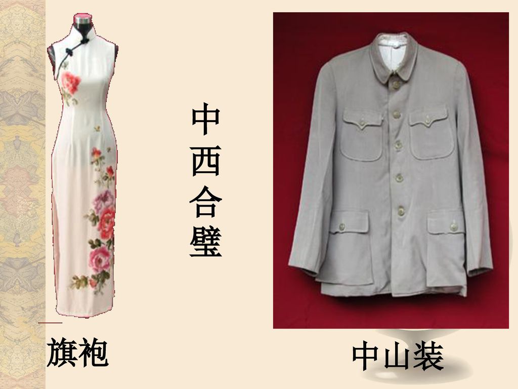 中国服饰变化PPT图片